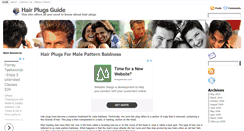 Desktop Screenshot of hairplugsguide.com